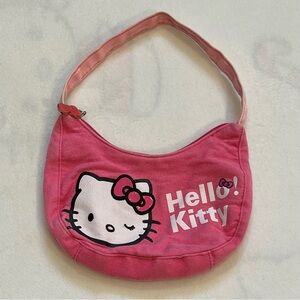 VTG Sanrio Hello Kitty Pink Shoulder Purse with Bow Zipper